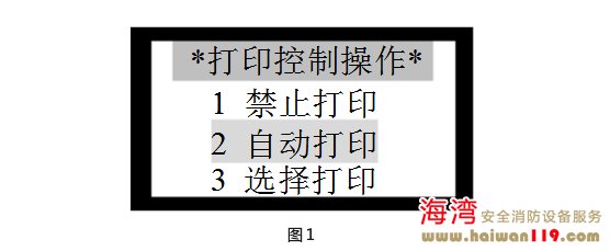 海灣JB-QB-GST200消防主機打印機設置